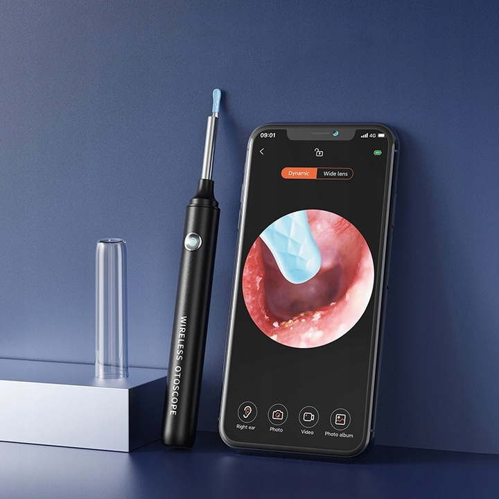 SMART OTOSKOP Z KAMERĄ + APLIKACJA NA TELEFON